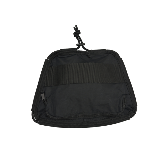 Black Ripstop Front Bag with Black Bungee Cord