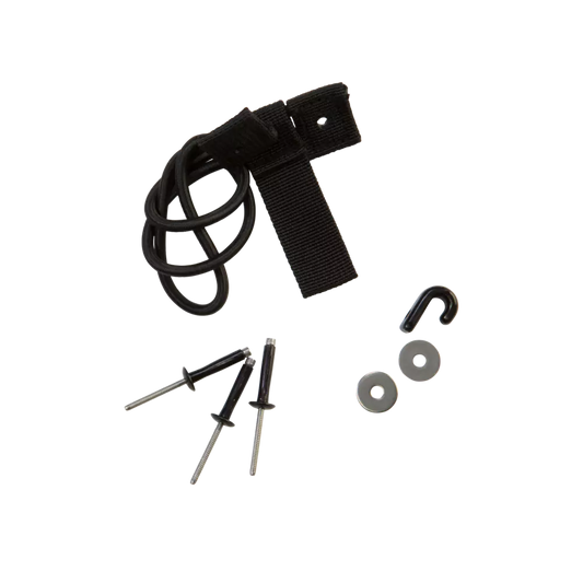 Black Paddle and Rod Tie-Down